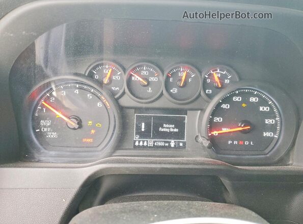 1GCPKBEK7SZ220376 2025 CHEVROLET SILVERADO White ხელსაწყოთა პანელის ხედი