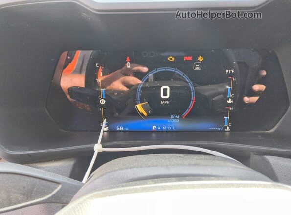 1GCPSBEK4P1124100 2023 CHEVROLET COLORADO Белый Вид щитка приборов