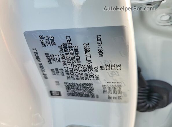 1GCPSBEK4T1178992 2026 CHEVROLET COLORADO White Շարժիչի բաժամունքի տեսք