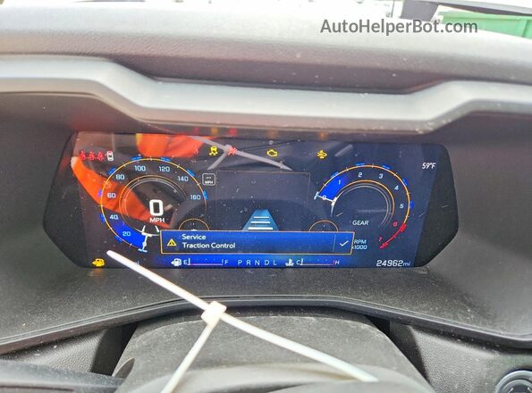 1GCPSBEK6S1187840 2025 CHEVROLET COLORADO White Widok zestawu wskaźników