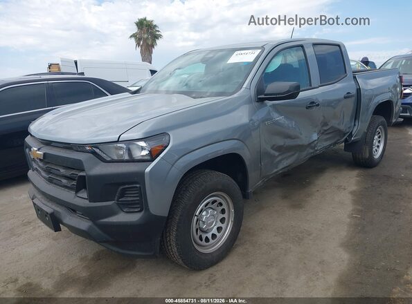 1GCPSBEK9T1161234 2026 CHEVROLET COLORADO Gray წინა მარცხენა ხედი სამი მეოთხედიდან
