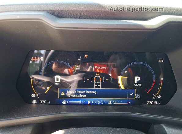 1GCPSBEKXS1209676 2025 CHEVROLET COLORADO Black Vista del cuadro de instrumentos