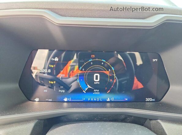 1GCPSBEKXT1243599 2026 CHEVROLET COLORADO Black Вид щитка приладів