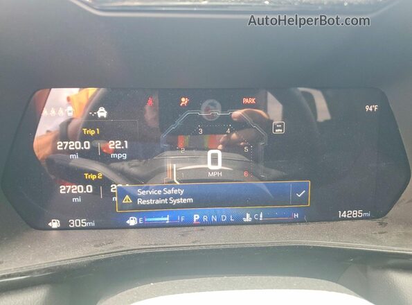 1GCPSCEK2R1215973 2024 CHEVROLET COLORADO Red Widok zestawu wskaźników