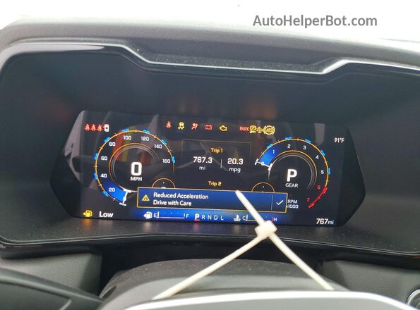 1GCPSCEK3T1154091 2026 CHEVROLET COLORADO White Instrument cluster view