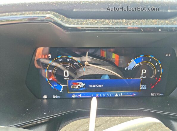 1GCPSCEKXR1320440 2024 CHEVROLET COLORADO Gray Սարքավորումների վահանակի տեսք