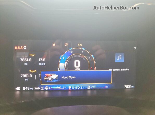 1GCPTCEK1T1157245 2026 CHEVROLET COLORADO Black Вид щитка приладів