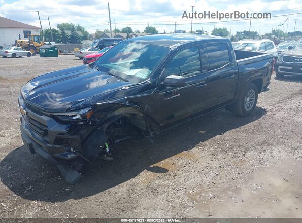 1GCPTCEK3S1227424 2025 CHEVROLET COLORADO Black Առջևի ձախ երեք քառորդ տեսարան