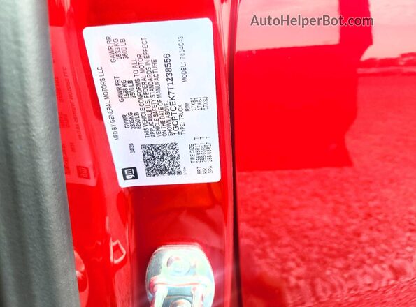 1GCPTCEK7T1238556 2026 CHEVROLET COLORADO Red Вид підкапотного простору