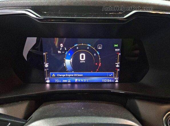 1GCPTCEK8P1169799 2023 CHEVROLET COLORADO Black ხელსაწყოთა პანელის ხედი