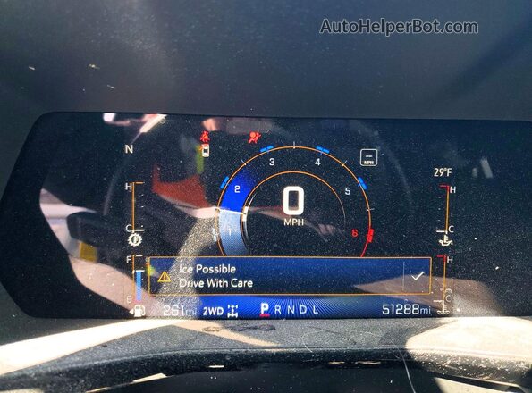 1GCPTCEK8P1170757 2023 CHEVROLET COLORADO White ხელსაწყოთა პანელის ხედი