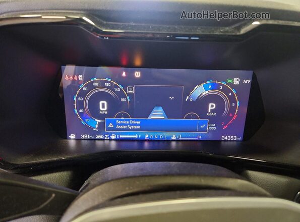 1GCPTCEKXR1148553 2024 CHEVROLET COLORADO Black ხელსაწყოთა პანელის ხედი
