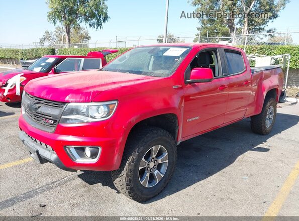 1GCPTDE12J1218774 2018 CHEVROLET COLORADO Red Vista tres cuartos delantera izquierda