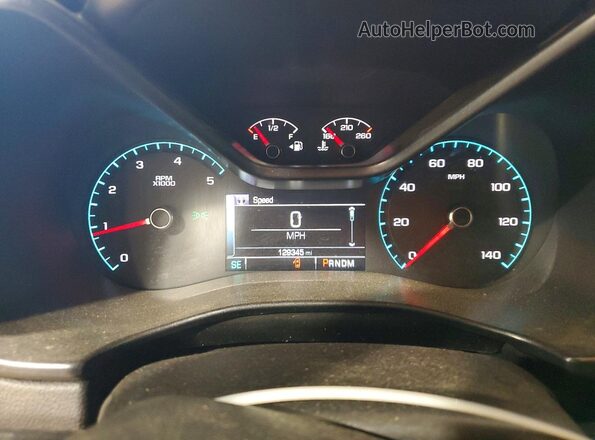 1GCPTDE1XG1245049 2016 CHEVROLET COLORADO Red Vista del cuadro de instrumentos