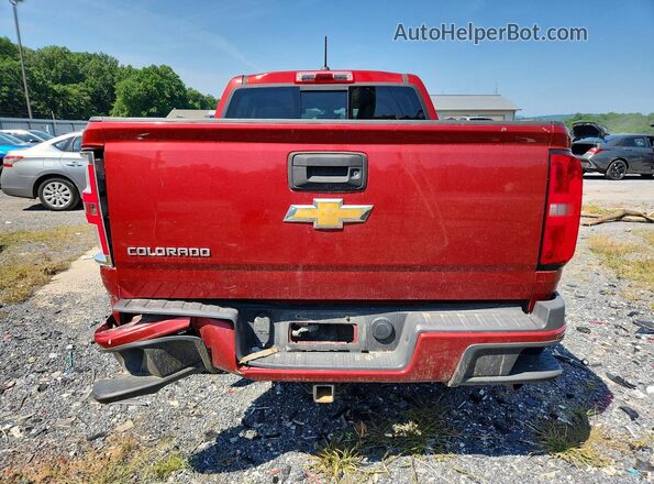 1GCPTDE1XG1335673 2016 CHEVROLET COLORADO Red Вид ззаду