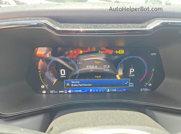 1GCPTDEK4R1303040 2024 CHEVROLET COLORADO Silver Vista del cuadro de instrumentos