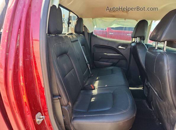 1GCPTEE13K1136642 2019 CHEVROLET COLORADO Red უკანა სავარძლების ხედი