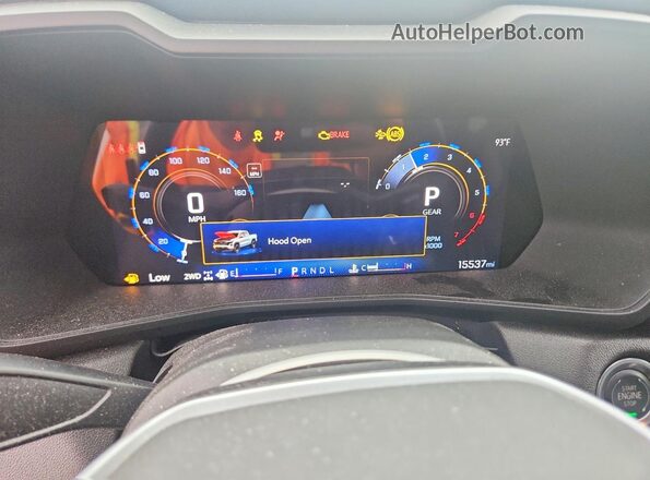 1GCPTEEK0S1171339 2025 CHEVROLET COLORADO Black Widok zestawu wskaźników