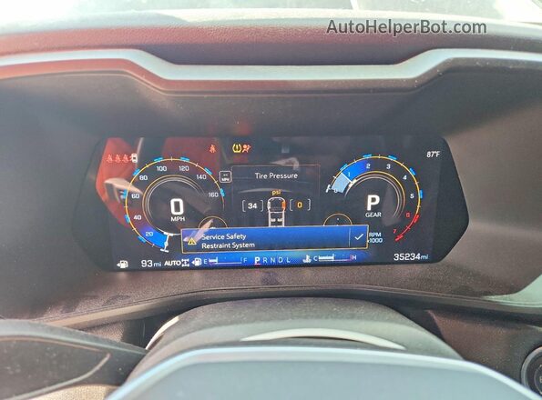 1GCPTEEK3S1143566 2025 CHEVROLET COLORADO Черный Вид щитка приборов