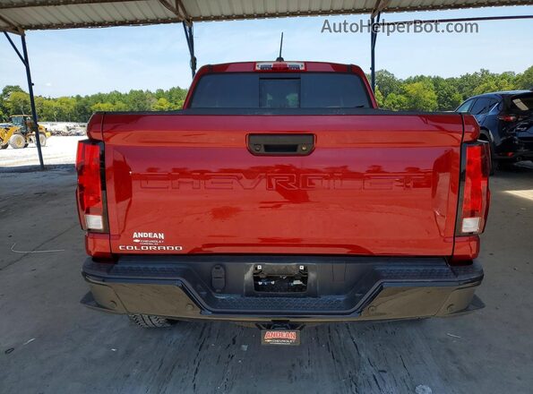 1GCPTEEK7S1132683 2025 CHEVROLET COLORADO Red Rear view
