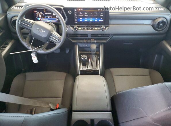 1GCPTEEK7S1132683 2025 CHEVROLET COLORADO Red Dashboard view