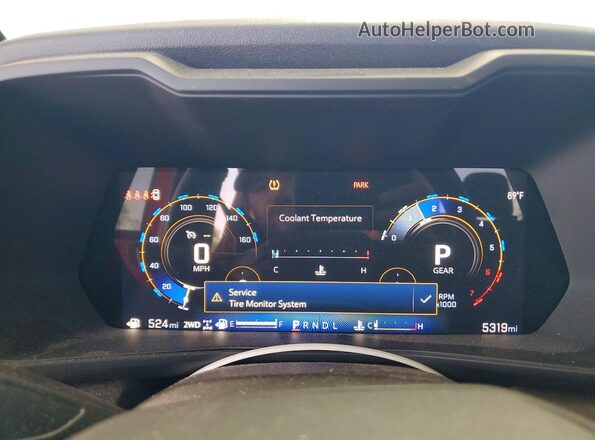 1GCPTEEK7S1132683 2025 CHEVROLET COLORADO Red Instrument cluster view