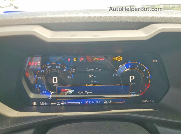 1GCPTEEK8R1299029 2024 CHEVROLET COLORADO White Widok zestawu wskaźników