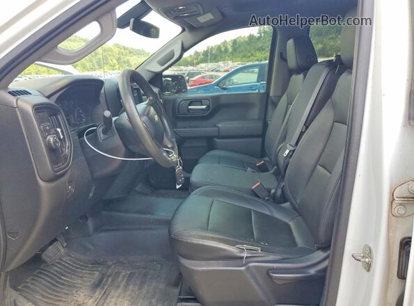 1GCPWAEF9LZ110593 2020 CHEVROLET SILVERADO White Widok wnętrza z przodu