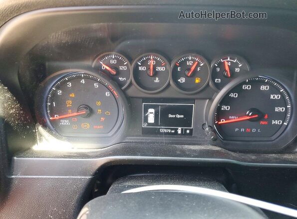 1GCPWAEF9LZ110593 2020 CHEVROLET SILVERADO White Widok zestawu wskaźników