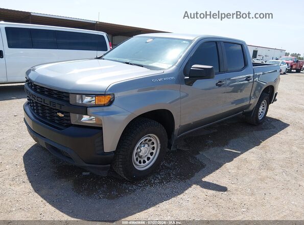 1GCPWAEH5MZ389298 2021 CHEVROLET SILVERADO Gray Vista tres cuartos delantera izquierda