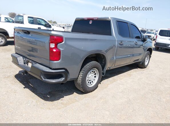 1GCPWAEH5MZ389298 2021 CHEVROLET SILVERADO Gray Trasero derecho