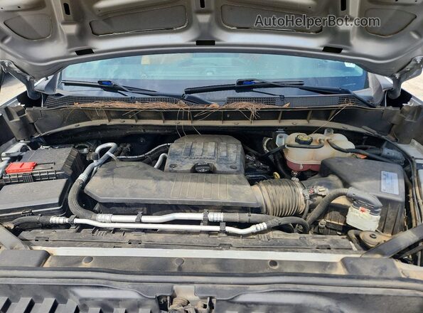 1GCPWBEK1MZ351035 2021 CHEVROLET SILVERADO Silver Widok wnętrza z tyłu