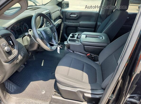 1GCPWBEK8NZ175909 2022 CHEVROLET SILVERADO Black Widok wnętrza z przodu