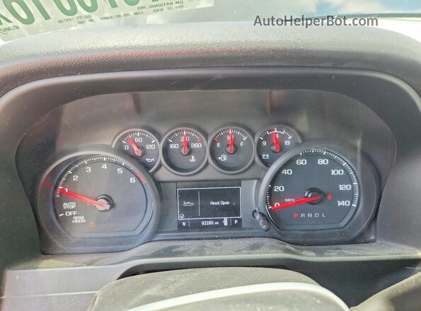 1GCPWBEK8NZ175909 2022 CHEVROLET SILVERADO Black Widok zestawu wskaźników