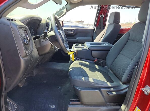 1GCPWBEKXMZ188708 2021 CHEVROLET SILVERADO Бордовый Вид салона спереди