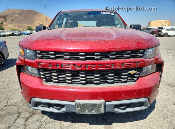 1GCPWBEKXMZ188708 2021 CHEVROLET SILVERADO Бордовый Вид спереди