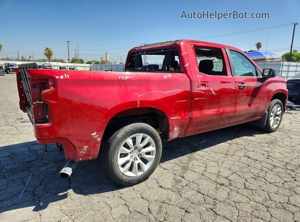 1GCPWBEKXMZ188708 2021 CHEVROLET SILVERADO Бордовый Задняя правая четверть