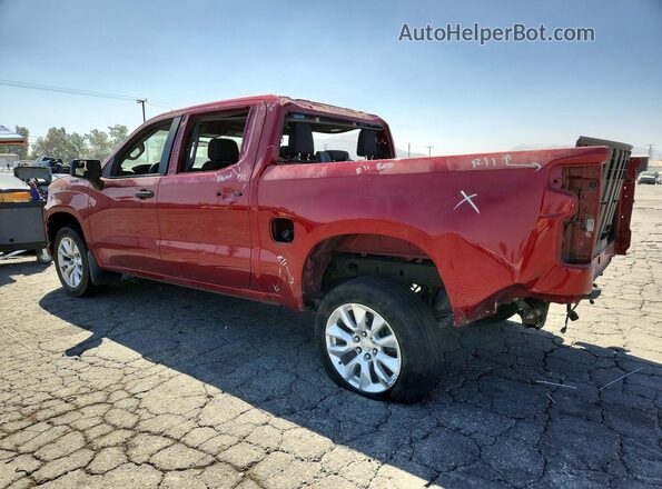 1GCPWBEKXMZ188708 2021 CHEVROLET SILVERADO Бордовый Задняя левая четверть