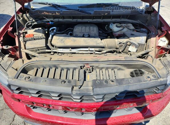 1GCPWBEKXMZ188708 2021 CHEVROLET SILVERADO Бордовый Вид задней части салона