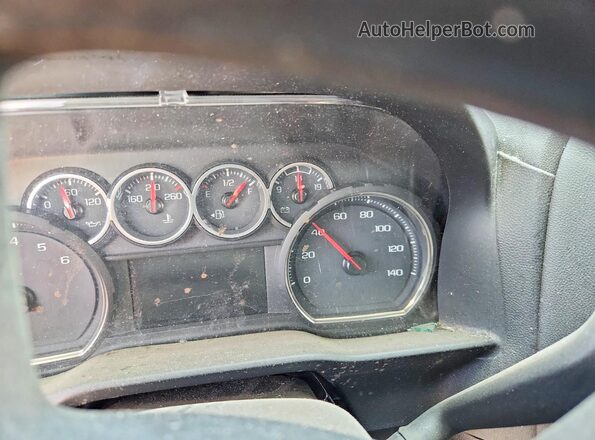 1GCPWCED0LZ153696 2020 CHEVROLET SILVERADO Red Instrument cluster view