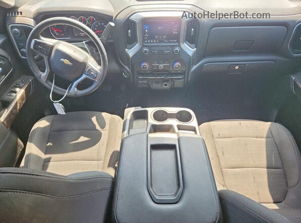 1GCPWCED4MZ362750 2021 CHEVROLET SILVERADO Blue Widok deski rozdzielczej