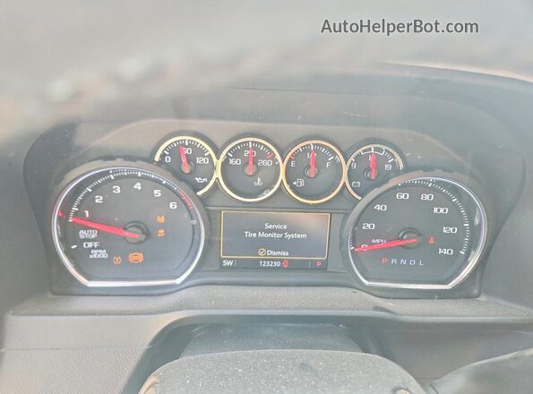 1GCPWCED4MZ362750 2021 CHEVROLET SILVERADO Blue Widok zestawu wskaźników
