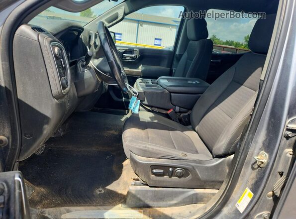 1GCPWCED5NZ159190 2022 CHEVROLET SILVERADO Серый Вид салона спереди