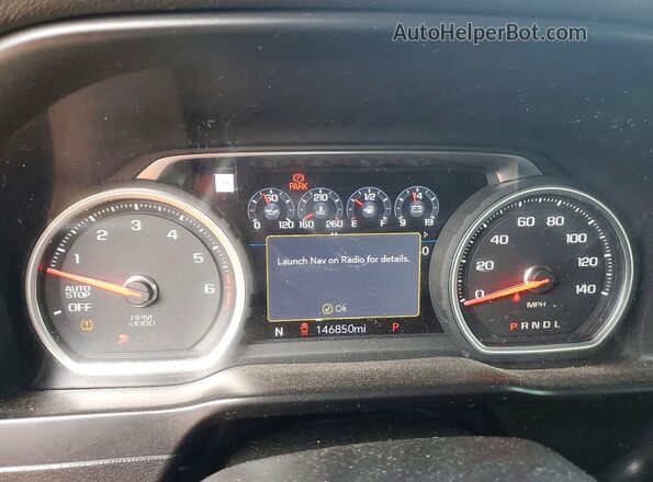1GCPWFEDXKZ205769 2019 CHEVROLET SILVERADO White Вид щитка приладів