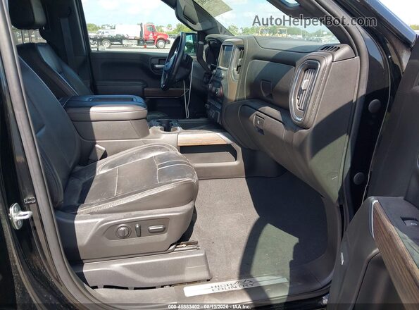 1GCPWFET5MZ291843 2021 CHEVROLET SILVERADO Черный Вид салона спереди