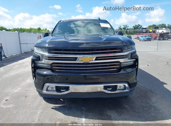 1GCPWFET5MZ291843 2021 CHEVROLET SILVERADO Черный Вид щитка приборов