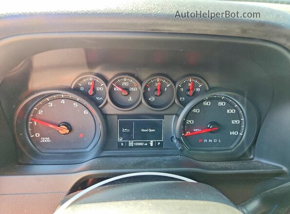 1GCPYAEH7KZ420784 2019 CHEVROLET SILVERADO Blue ხელსაწყოთა პანელის ხედი