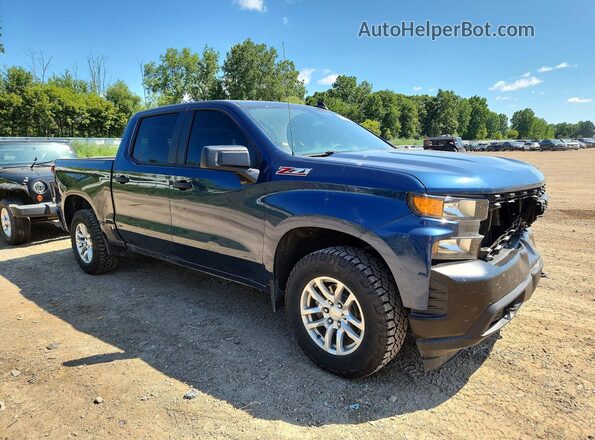 1GCPYAEH7KZ420784 2019 CHEVROLET SILVERADO Blue წინა მარჯვენა
