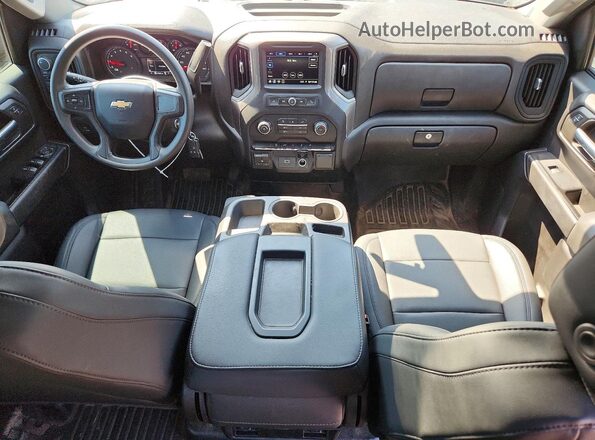 1GCPYAEH7KZ420784 2019 CHEVROLET SILVERADO Blue წინა პანელის ხედი