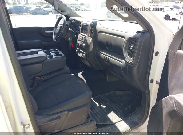 1GCPYAEHXMZ340401 2021 CHEVROLET SILVERADO White Вид салону спереду